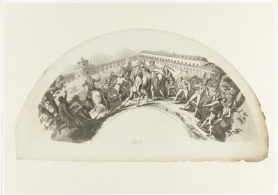 Zdobycie Manuela de Godoy przez wojska francuskie w Madrycie 19 marca 1808 r. Slajd 19. de Marzo de 1808. I Aranjuez. Caida y Prision del Principe de la Paz (tytuł na obiekcie) autorstwa Anonymous