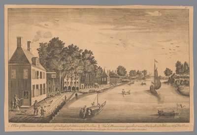 Widok na Maarseveen Widok na Maarseveen patrząc w kierunku (1) Daelwyk (2) Vechthoven (3) & Den Oever / Vüe de Maarseveen kindant vers (1) Daelwyk (2) Vechthoven et (3) Den Oever (tytuł na obiekcie) autorstwa Anonymous