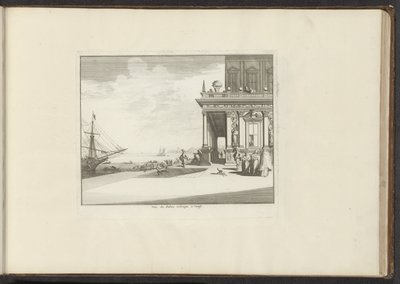 Widok na Palazzo Collina w Wenecji Vue du Palais Collina a Venise (tytuł na obiekcie) Pałace i zabytki w Wenecji, Livorno, Neapolu i Rzymie (tytuł serii) autorstwa Anonymous