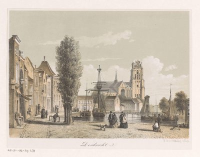 Widok na port w Dordrecht autorstwa Anonymous
