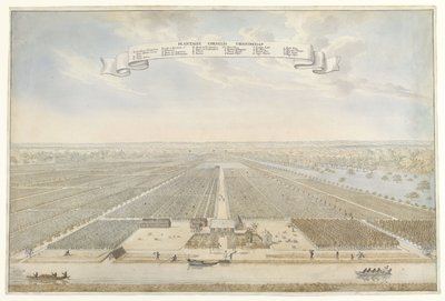 Widok na plantację Cornelis Vriendschap w Surinamie Plantation Cornelis Friendship (tytuł na obiekcie) autorstwa Anonymous