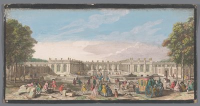 Widok z przodu Grand Trianon w Ogrodzie Wersalskim Vüe ​​de Trianon dans le Parc de Versailles du côté de l