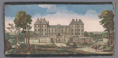 Widok na Château de Saint-Maur Vûe du Chateau Royal de Saint Maur (tytuł na obiekcie) autorstwa Anonymous