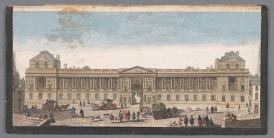 Widok na Palais du Louvre w Paryżu autorstwa Anonymous