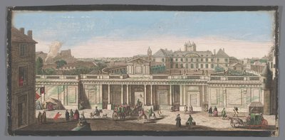 Widok na Palais du Temple w Paryżu Widok Pałacu Rycerzy Maltańskich (tytuł na obiekcie) autorstwa Anonymous