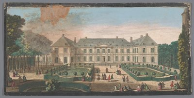 Widok na Palais du Temple w Paryżu widziany z ogrodu Autre vue du Palais du Temple du Côté du Jardin (tytuł obiektu) autorstwa Anonymous