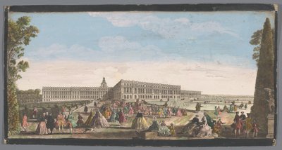 Widok na Pałac Wersalski widziany z ogrodu Vue du Chateau de Versailles (tytuł na obiekcie) autorstwa Anonymous