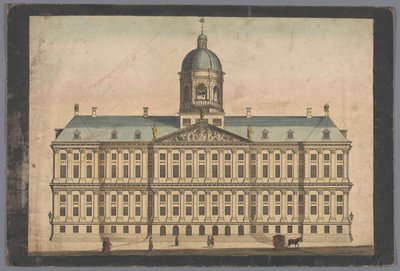 Widok na ratusz w Amsterdamie autorstwa Anonymous