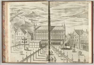 Grote Markt z Galerią Sław, 1594 autorstwa Anonymous
