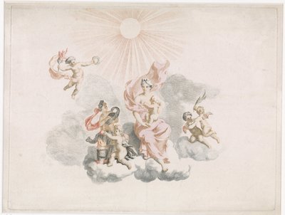 Hercules jest ssany przez Juno autorstwa Anonymous
