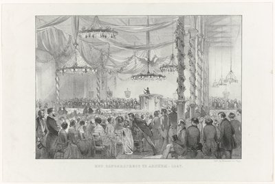 Zangersfeest w Arnhem, 1847 (tytuł na obiekcie) autorstwa Anonymous