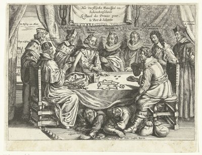 Gra o Schenckenschans, 1635-1636 Vorstelijcke Ravelspel om Schenckenschants / Le Ravel des Princes pour le Fort de Schentks (tytuł na obiekcie) autorstwa Anonymous