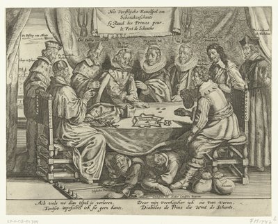 Gra o Schenckenschans, 1635-1636 Vorstelijcke Ravelspel om Schenckenschants / Le Ravel des Princes pour le Fort de Schentks (tytuł na obiekcie) autorstwa Anonymous
