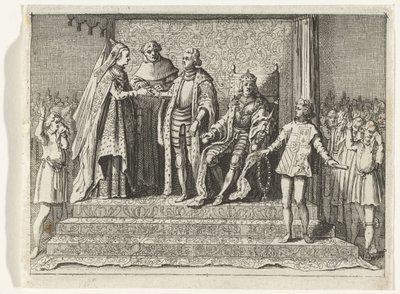 Małżeństwo Jacoby van Beieren i Franka van Borselena, 1434 autorstwa Anonymous