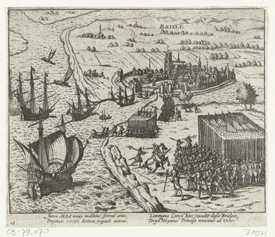 Zdobycie Den Briel przez żebraków wody, 1572 autorstwa Anonymous