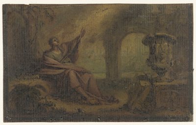 Jan na Patmos (?) autorstwa Anonymous
