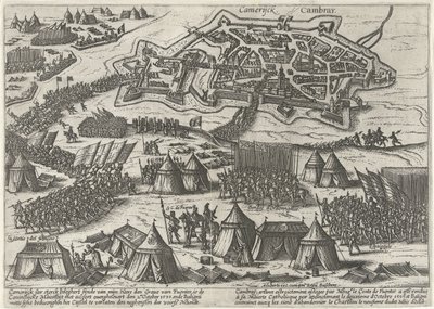 Cambrai oblężone i zdobyte przez Fuentesa, 1595 autorstwa Anonymous