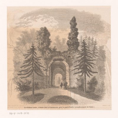 Kasteel Ganne Château Ganne, w Saint-Clair la Pommeraye, w pobliżu Pont d
