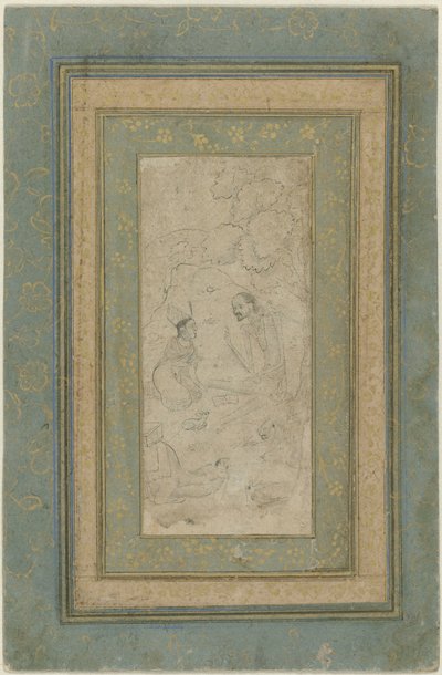 Laila i Majnun na pustyni autorstwa Anonymous