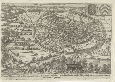 Lier zdobyty i opuszczony przez armię Stanów Zjednoczonych, 1595 Urbis Liranae et captivitatis ultimae Ikona (tytuł na obiekcie) autorstwa Anonymous