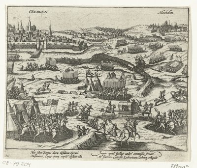 Ludwik z Nassau opuszcza Bergen, 1572 autorstwa Anonymous
