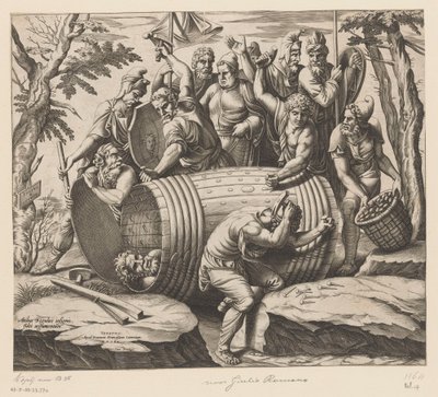 Marteldood van Marcus Atilius Regulus autorstwa Anonymous