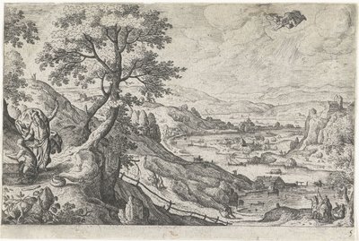 Ofiara Izaaka Pejzaże ze scenami mitologicznymi i biblijnymi (tytuł serii) autorstwa Anonymous