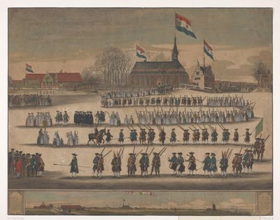 Procesja w Jisp przy instalacji Wilhelma V w 1766 r. autorstwa Anonymous