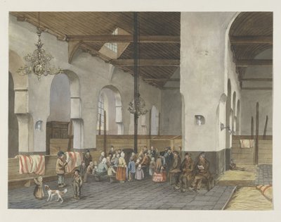 Przyjęcie Veenendalerów w Geertekerk w Utrechcie, 1855 autorstwa Anonymous
