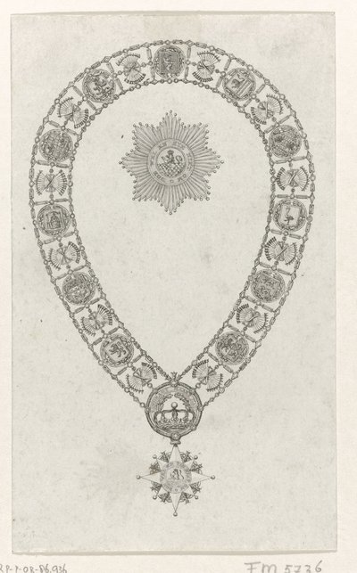 Łańcuch Orderów z Wielkim Krzyżem Królewskiego Orderu Holandii, 1807 autorstwa Anonymous