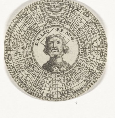 Medal z portretem Leona III i imionami cesarzy wschodniorzymskich autorstwa Anonymous