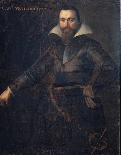 Portret Bartholomeusa Andrio Walsdorffera, kapitana szwajcarskiej kompanii do podziału Friesland, zmarłego w Bergen-op-Zoom autorstwa Anonymous