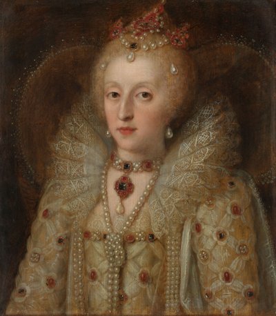 Portret Elżbiety I, królowej Anglii, 1550-99 autorstwa Anonymous