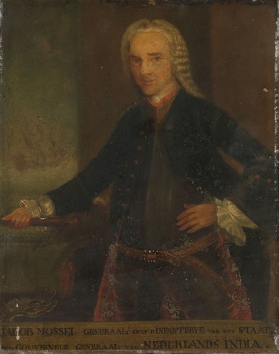 Portret Jacoba Mossela, gubernatora generalnego Holenderskiej Kompanii Wschodnioindyjskiej autorstwa Anonymous