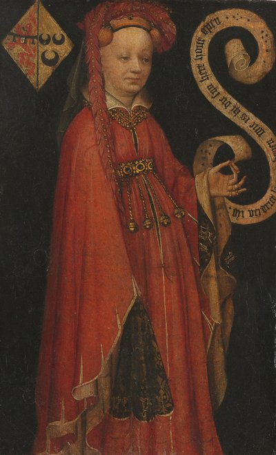 Portret Lysbeth van Duvenvoorde Portret Lysbeth van Duvenvoirde (?-1472) autorstwa Anonymous