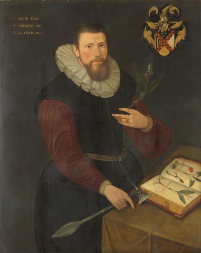 Portret botanika autorstwa Anonymous