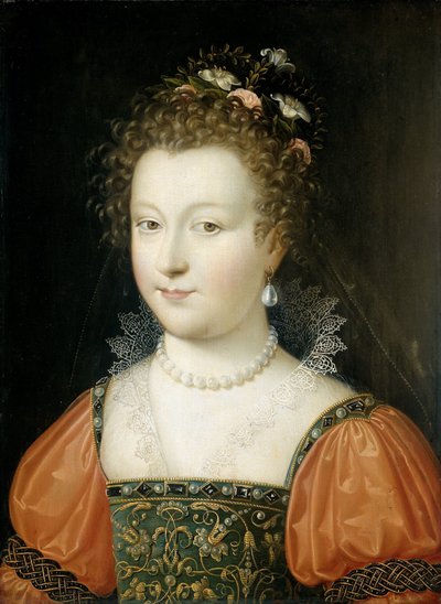 Portret kobiety (wcześniej określanej jako królowa Elżbieta I) autorstwa Anonymous