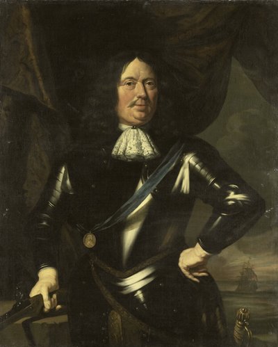 Portret admirała, prawdopodobnie Adriaena Banckerta, wiceadmirała Zelandii autorstwa Anonymous