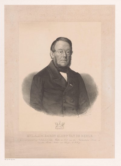 Portret Ludolpha Anne Jan Wilt Sloet van de Beele autorstwa Anonymous