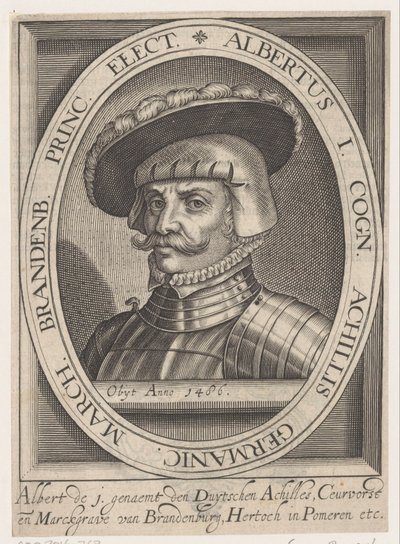 Portret Albrechta III Achillesa, elektora brandenburskiego autorstwa Anonymous