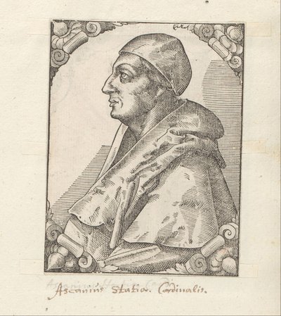 Portret van Ascanio Sforza autorstwa Anonymous