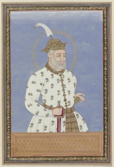 Portret Bary Malik; był pierwszym wezyrem sułtana, który rządził miastem Bidar (?); później został władcą Golcondy i założył Golconda autorstwa Anonymous