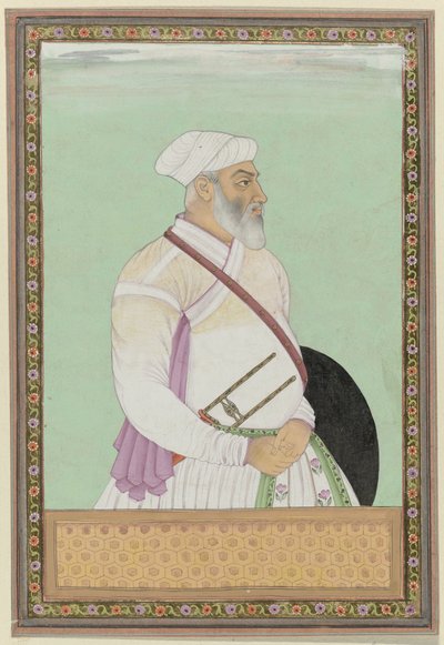 Portret Dalil-khana, wielkiego wezyra Aurangzeb, był gubernatorem (subagarem) prowincji Deccan; pochodzi z Rohela Pathans autorstwa Anonymous