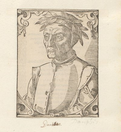 Portret van Dantego Alighieri autorstwa Anonymous
