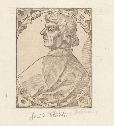 Portret van Flavio Biondo autorstwa Anonymous