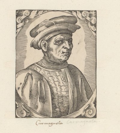Portret Francesco Bussone z Carmagnola autorstwa Anonymous