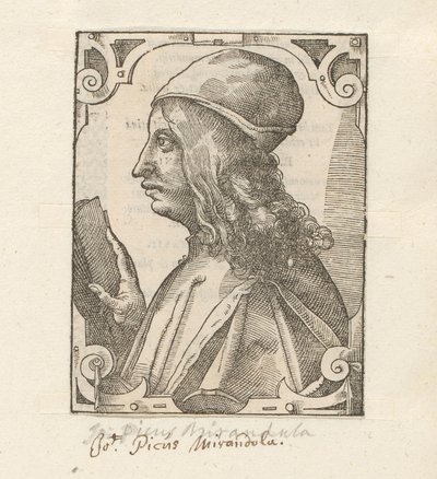 Portret van Giovanniego Pico della Mirandola autorstwa Anonymous
