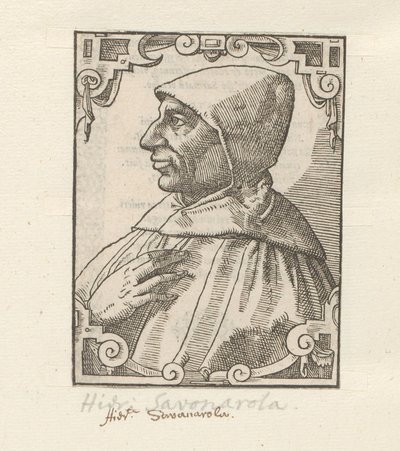 Portret van Girolamo Savonarola autorstwa Anonymous