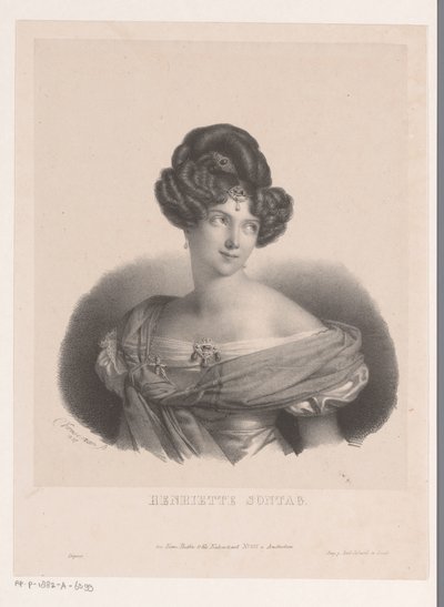 Portret Henriette Sontag autorstwa Anonymous