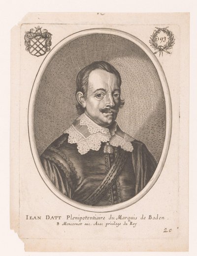 Portret Jeana Datt autorstwa Anonymous